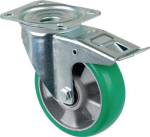 Swivel castor polyurethane with brakes Ø 160 mm Load capacity 600 kg BS Castors