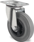 Castor solid rubber grey Ø 100 mm Load capacity 75 kg Promat