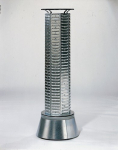 Sichtboxen-Drehturm H.1600mm leitfähig Raaco ESD Drehturm f.Sichtboxen leer