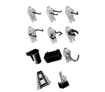 Tool hook mix set assorted 84 pcs. Raaco f.Art.Nr.795605,795584,795698-699