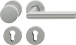 Escutcheon set round PZ, aluminium 0105, ball D/K Fsb 12 1076