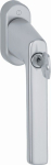 Raamgreep 32-42 mm afsluitbaar, F1 aluminium silverf. Hoppe Secu100® Hamburg 0700LS/U26 100NM