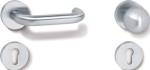 Rosette lever handle set PZ, stainless steel, TS48.1-58mm Hewi 111XAH / 109XA / 305/306.23XA