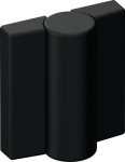 Hinge HxW 52x47 mm, polyamide w. metal insert deep black, matt, HEWI