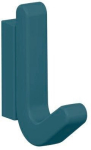 Einzelhaken Höhe 68 mm, matt, elastisch 55 aquablau, Hewi Serie 477