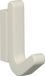 Einzelhaken Höhe 68 mm, matt, elastisch 99 reinweiß, Hewi Serie 477