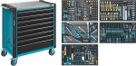 Werkzeugwagen mit Sortiment 959x518x1020 mm 8 Schubl.blau 440 tlg. Hazet 179NXL-8/440
