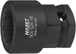 Kraftsteckschlüsseleinsatz 1/2" SW 18 mm L=40 mm Hazet 900SZ6-18