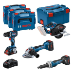 Werkzeug-Set 18V GSR, GWS, GKM, GGS, 3 x Akku Bosch 0.615.990.N3A