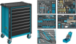 Workshop trolley with assortment 166x522x398 mm 8 drawers blue 314 pcs. Hazet 179N-8/314