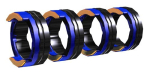Antriebsrollenset 37 mm, 4 Rollen V-Nut FUEL 4R 1.0 mm, blau/orange EWM