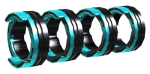 Antriebsrollenset 37 mm, 4 Rollen V-Nut FE 4R 2.8 mm / hellgrün EWM