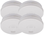Rauchmelder DIN EN 14605 4er Set 10 Jahre ohne Batteriewechsel 85 dB Brennenstuhl RM L 3100