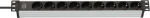 Contactdoosstrook voor schakelkasten 9-voudig 2 m H05VV-F 3G1.5 zwart/zilver Brennenstuhl 19" Alu-Line