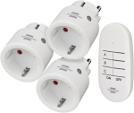 Mini radio control set 4 with hand-held transmitter white Brennenstuhl Comfort Line