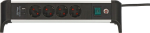 Socket strip with 4-way switch 1.8 m H05VV-F 3G1.5 1xUSB, desktop Brennenstuhl Alu-Office-Line