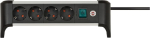 Socket strip with 4-way switch 1.8 m H05VV-F 3G1.5 Desk Brennenstuhl Alu-Office-Line