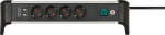 Contactdoosstrip met 4-weg schakelaar 1,8 m H05VV-F 3G1,5 2xUSB, desktop Brennenstuhl Alu-Office-Lijn