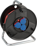 Kabelhaspel speciaal kunststof 3-voudig 25 m kabel rood H05VV-F 3G1.5 IP44 Brennenstuhl Granat 290