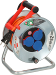 Cable reel, sheet steel, 3-way 25 m orange ATN05V3V3-F 3G1.5 IP44 Brennenstuhl Granat S 240