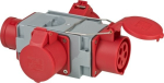 CEE kruisverdeler 4-voudig 1x400V/16A 5-polig 1x400V/16A Brennenstuhl