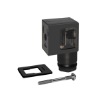 Device plug for solenoid coils with LED, for 110 V 22mm wide, for series 517