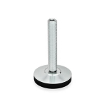 Articulated foot GN 6311.4-100-M16-89-R with plastic cap, non-slip