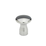 Button flat GN 75.5-25-M6-D-PL stainless steel