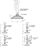 Levelling feet GN stainless steel