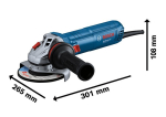 Haakse slijper GWS 12-125, extra handgreep Trillingsregeling Bosch 0.601.3A6.106