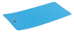 Ongeëtiketteerd pakketlabel 65x120x0,2 mm, PVC blauw Versterkt met metalen oogje