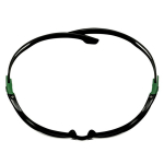 Safety goggles green/black temples, grey lens IR5.0 3M SecureFit 500 SF550ASP-GRN-EU
