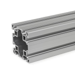 Aluminium profile, fixed length 2000mm GN 10B-808010L-N-2-1 b construction kit, light