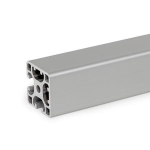 Aluminium profiel, vaste lengte 2000mm GN 11I-40408N-N-2-4 i-box, lichtgewicht, gedeeltelijk gesloten