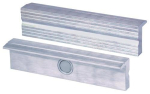 Bankschroefbescherming voor bekbreedte 125 mm, gegroefd profiel Aluminium, magnetische houder Heuer TYPE N