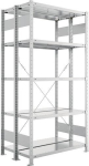 2-regelige basisrekken, geprefabriceerd frame HxLxD 2000x1000x300 mm, gegalvaniseerd Meta Clip DGR 150/1650 kg 2x5 planken