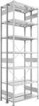2-regelige basisrekken, geprefabriceerd frame HxLxD 3000x1000x300 mm, gegalvaniseerd Meta Clip DGR 150/1920 kg 2x7 planken