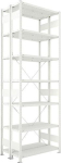 2-regelige basisrekken, geprefabriceerd frame HxLxD 3000x1000x300 mm, RAL 7035 Meta Clip DGR 150/1920 kg 2x7 planken