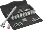 Knarrensatz Durchsteckvierkant 1/2" 28 tlg. Metal Wera 8100 SC 10 Zyklop