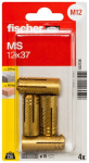 Brass dowels MS 12x37 K fischer SB-Pack 4