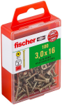 Chipboard screw PowerFast 3.0x16 SK gevz VG PZ fischer SB-Pack 100s