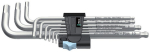 Inbussleutels L-sleutels metrisch Hex 9 stuks SB-Pack Wera 3950/9 roestvrij staal