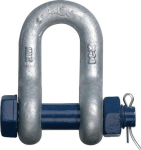 Schäkel HC1 gerade Form Bügel/Bolzen 35/39 mm, Tragf.13500 kg Mutter & Splint, Cadena