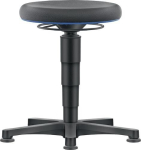 Drehhocker mit Bodengleiter Supertec schwarz, 450-650 mm Bimos