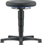Draaikruk met vloerglijders Integraalschuim zwart, 450-650 mm Bimos