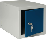 Lockerkast 1 compartimenten HxBxD 350x400x450 mm, cijferslot lichtgrijs RAL 7035/ gentiaanblauw RAL 5010
