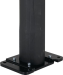 Montageplaat voor paal Ø110 mm LxH 165x18 mm, zwart staal Dancop d-flexx