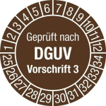 Meerjarige keuringsstickerfolie Ø 30 mm, zak van 100 stuks Jaar 2025 - 2034