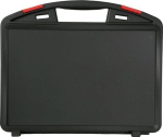 Plastic case with foam insert LxWxH 340x286x104 mm, PP black 1 handle, Organicline