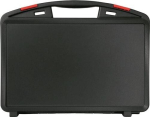 Plastic case with foam insert LxWxH 391x304x134 mm, PP black 1 handle, Organicline